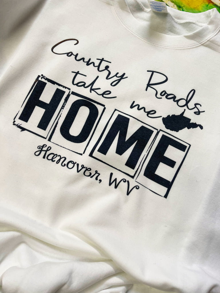 Country Roads Take Me Home | Customize With Your Town