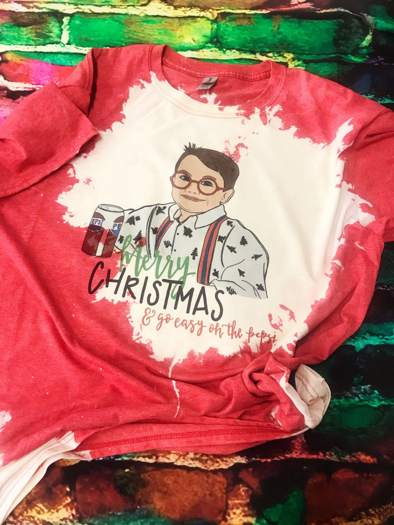 Merry Christmas & Go Easy Fuller Bleached T-Shirt